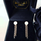 Round Studs with Chain