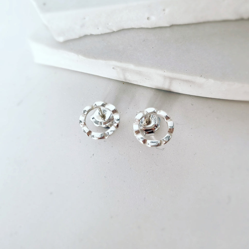 Patterned Circle Studs