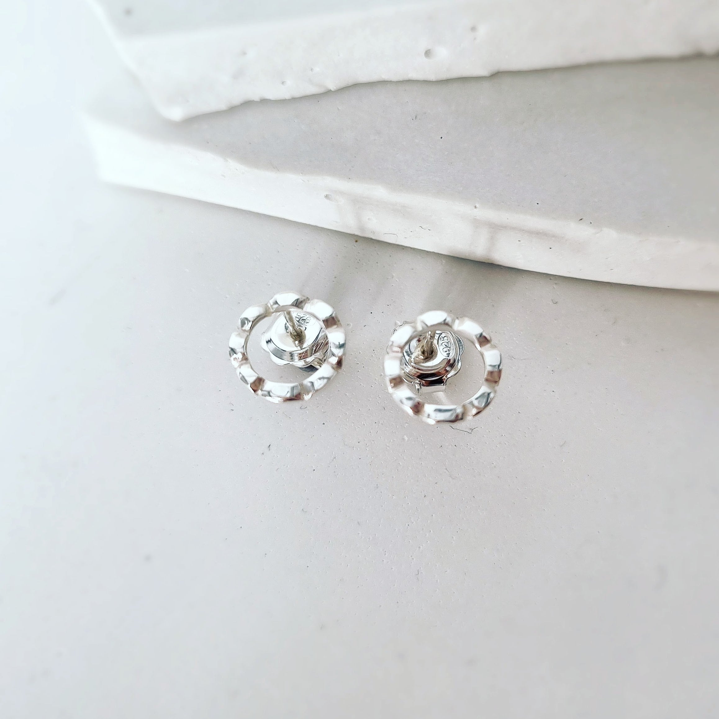 Patterned Circle Studs