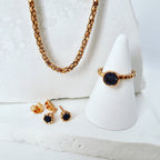 Elevate Your Everyday: Black Diamond Studs in 9ct Red Gold