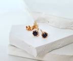 Elevate Your Everyday: Black Diamond Studs in 9ct Red Gold