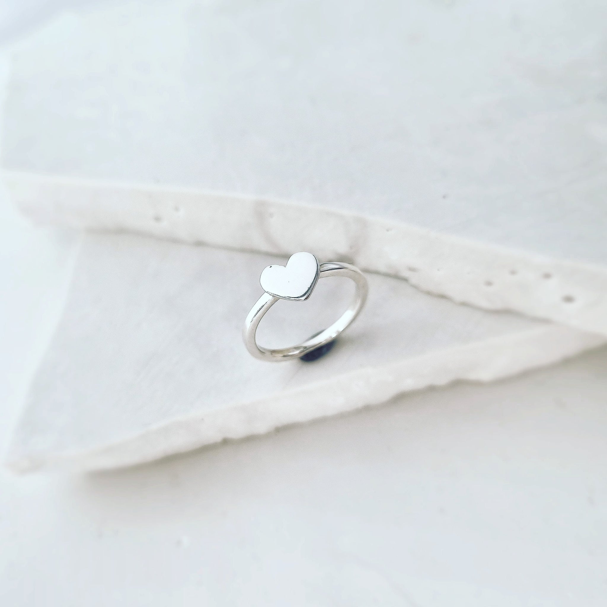 Girls silver sales signet ring