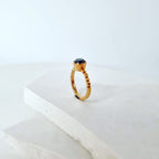 Embrace Bold Elegance: The Black Diamond Scallop Ring