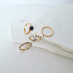 Eternal Bloom: Flower Ring In 9ct Red Gold