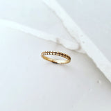 Checked Stacking Ring