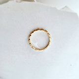 Gold Scallop Stacking Ring