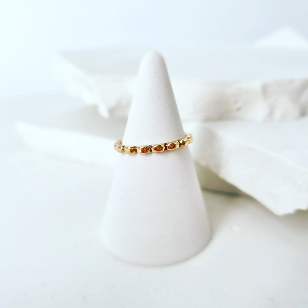 Discover Your Signature Stack: Scallop Stacking Ring In Red Gold