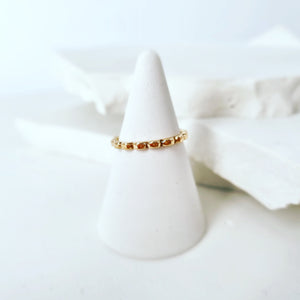 Gold Scallop Stacking Ring