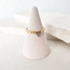 Discover Your Signature Stack: Triangle Two Tone Stacking Ring In 9ct Gold