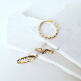 Gold Scallop Stacking Ring