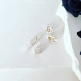 Textured Cube Earrings