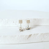 Textured Cube Earrings