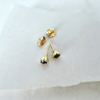 Elevate Your Everyday: 9ct Yellow Gold Black Diamond Studs