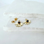 Two Looks, Twice the Allure: Black Diamond Leaf Earrings