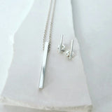 Vertical Bar Pendant with Chain