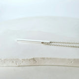 Vertical Bar Pendant with Chain