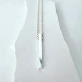 Vertical Bar Pendant with Chain