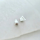 Miss Matched Triangle Studs