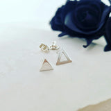 Miss Matched Triangle Studs