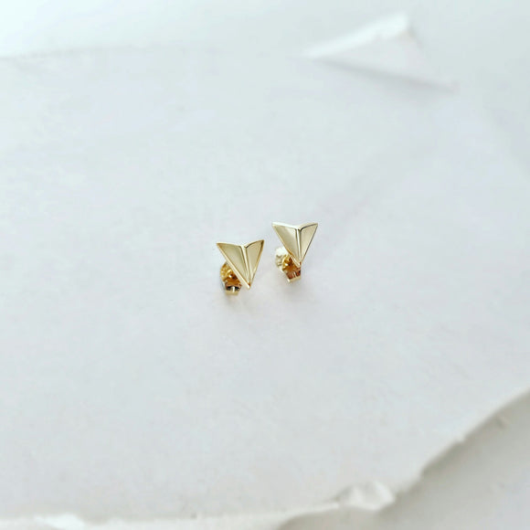 Arrowhead Studs 9ct Yellow