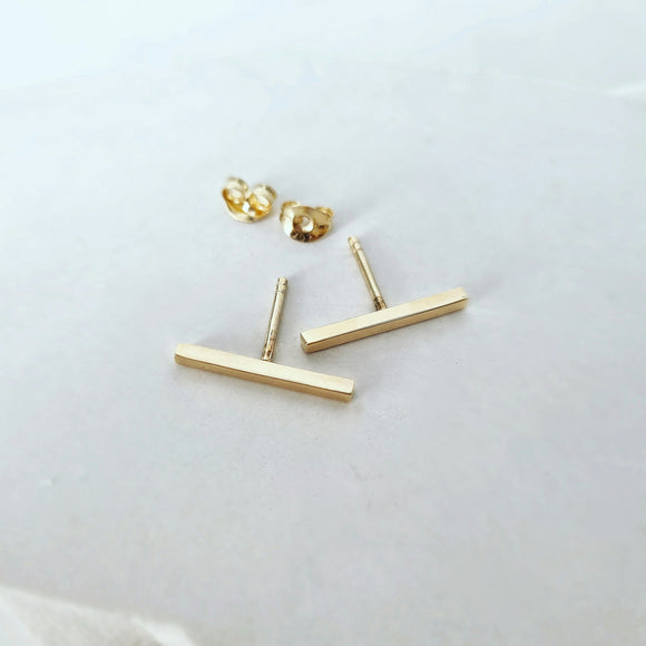 Bar Studs in 9ct Yellow