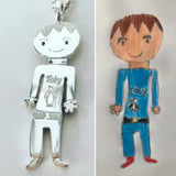 Children's art work made into heirloom jewellery