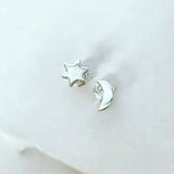 Star and Moon Studs