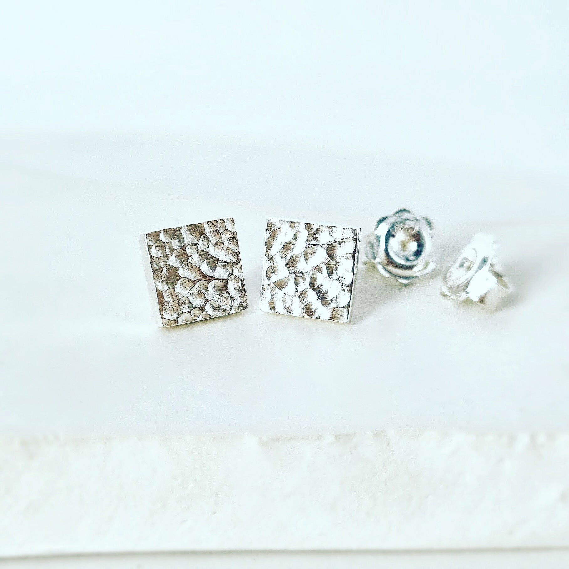 Textured Square Studs