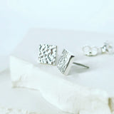 Textured Square Studs