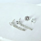 Flur Earrings with Chain